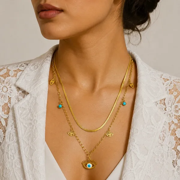Blue_18K_Gold_Plated_Evil_Eye_Layered_Snake_Chain_Necklace_For_Women