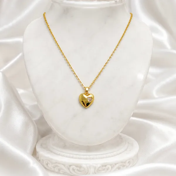 Gold_18K_Plated_Heart_Pendant_Ad_Stone_Necklace_For_Women