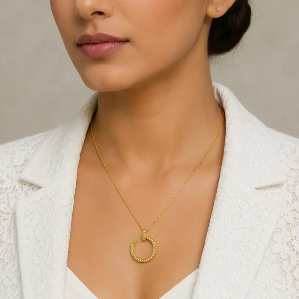 Gold_18K_Plated_Ad_Stone_Open_Circle_Pendant_Adjustable_Necklace