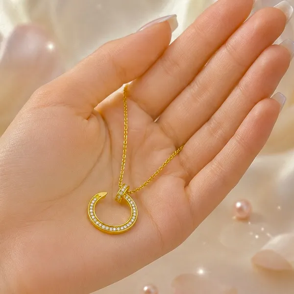 Gold_18K_Plated_Ad_Stone_Open_Circle_Pendant_Adjustable_Necklace