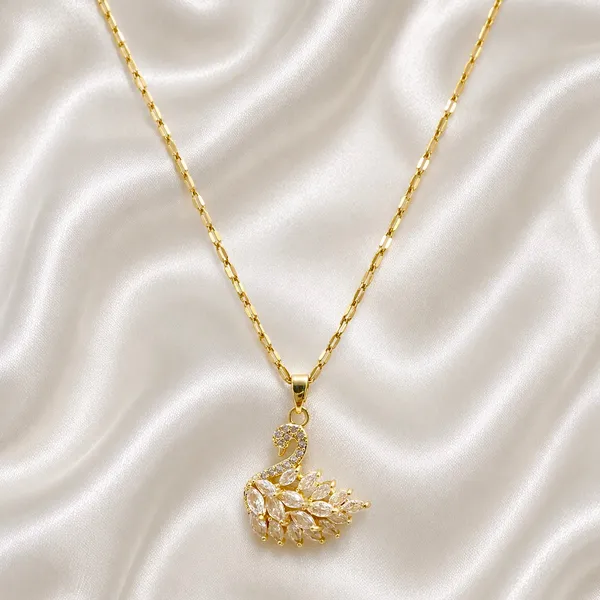 Gold_18K_Plated_Stainless_Steel_Swan_Ad_Stone_Pendant_Necklace