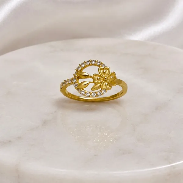 Gold_Micro_Plated_Copper_Ad_Floral_Open_Circle_Ring_For_Women