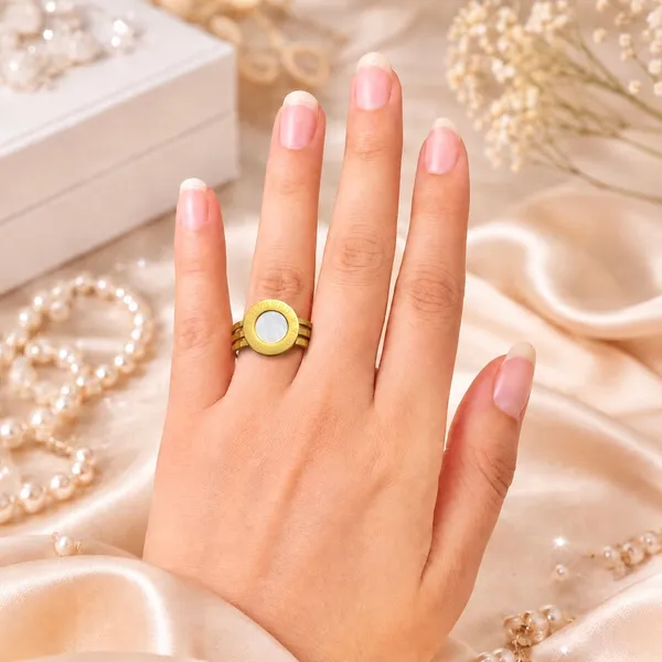 Gold_18K_Plated_Roman_Numeral_Mother_Of_Pearl_Statement_Ring_For_Women