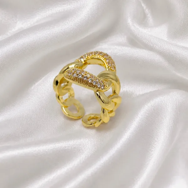 Gold_18K_Plated_Chunky_Chain_Ad_Stone_Statement_Ring_For_Women