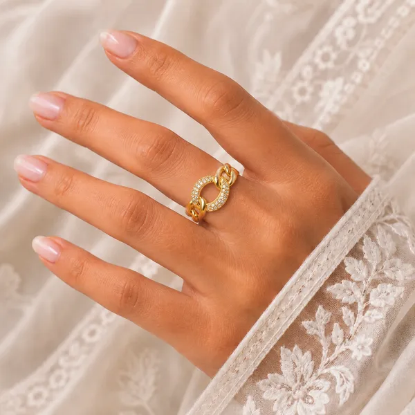Gold_18K_Plated_Chunky_Chain_Ad_Stone_Statement_Ring_For_Women