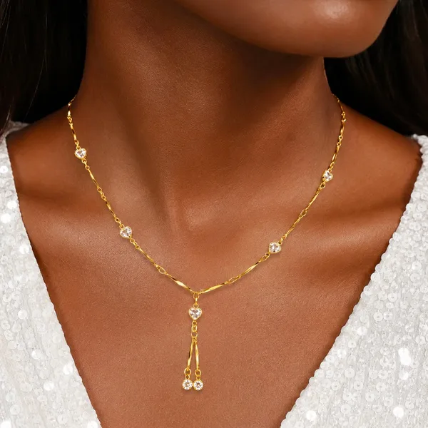 Gold_Micro_Plated_Cz_Ad_Heart_Drop_Necklace_For_Women