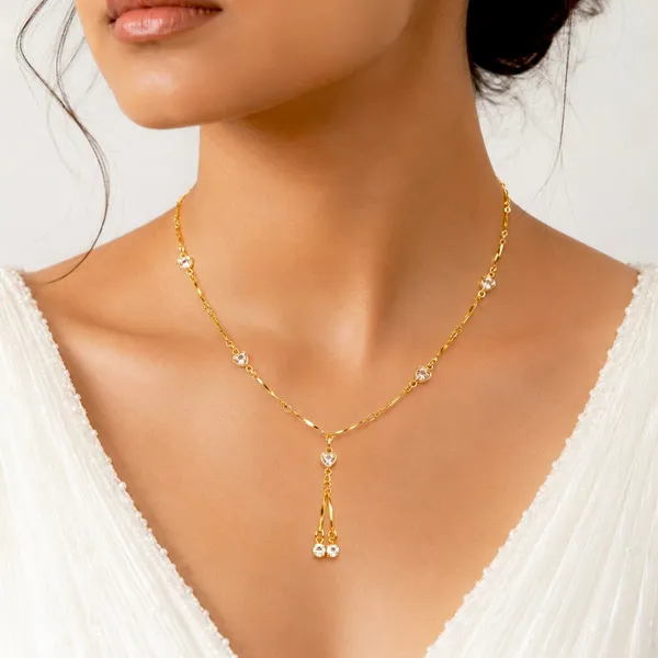 Gold_Micro_Plated_Cz_Ad_Heart_Drop_Necklace_For_Women