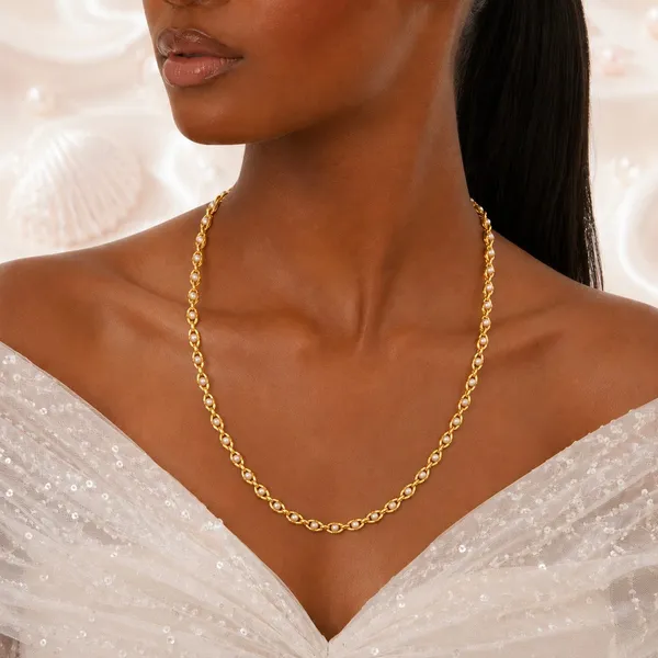 Gold_Micro_Plated_Pearl_Floral_Link_Neck_Chain_For_Women