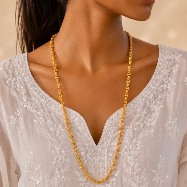 Gold_Micro_Plated_Copper_Anchor_Bar_Link_Neck_Chain_For_Women