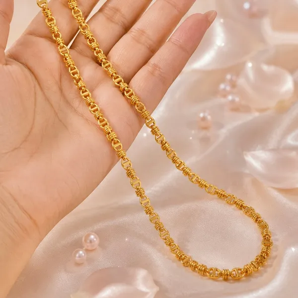 Gold_Micro_Plated_Copper_Anchor_Bar_Link_Neck_Chain_For_Women