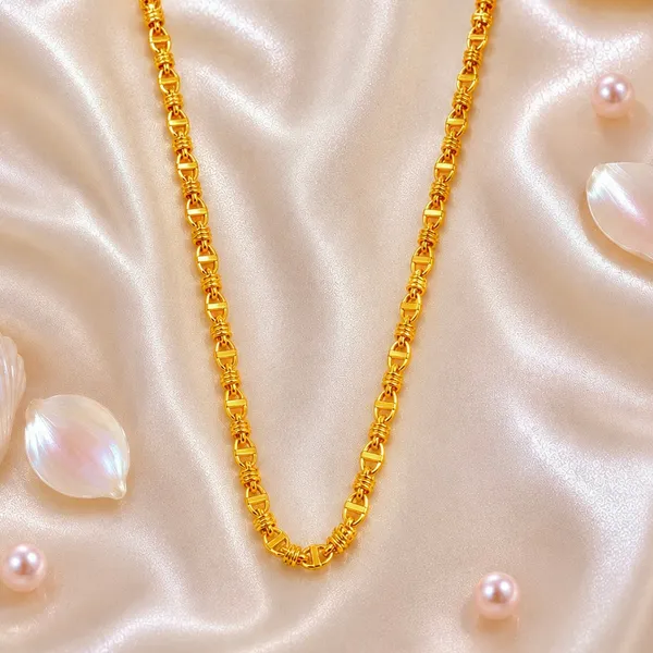 Gold_Micro_Plated_Copper_Anchor_Bar_Link_Neck_Chain_For_Women