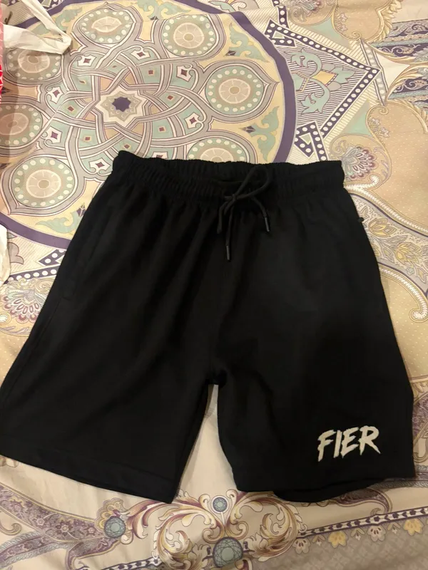 Black_Terry_Drawstring_Regular_Fit_Sports_Shorts_For_Men