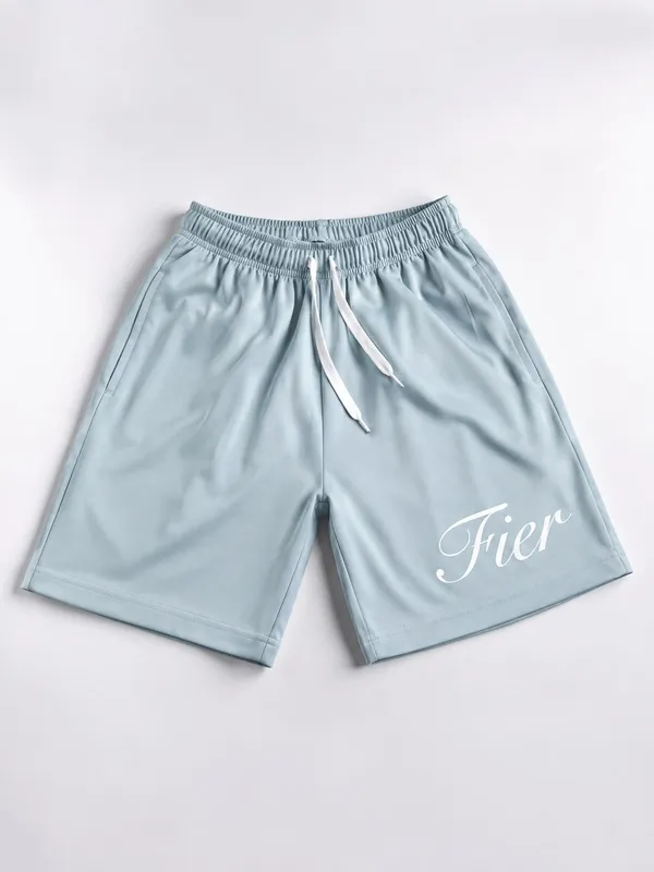 Teal_Terry_Drawstring_Sports_Dry_Fit_Shorts_For_Men