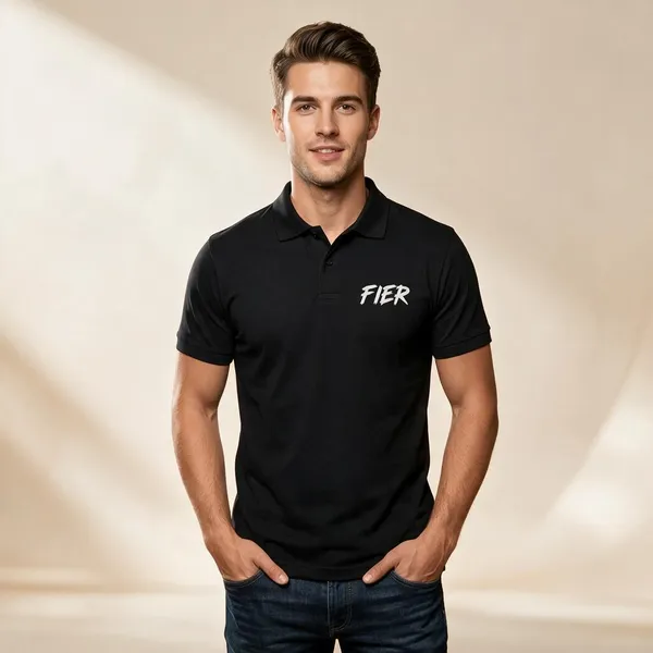 Black_Polyester-Cotton_Regular_Fit_Polo_T-Shirt_For_Men