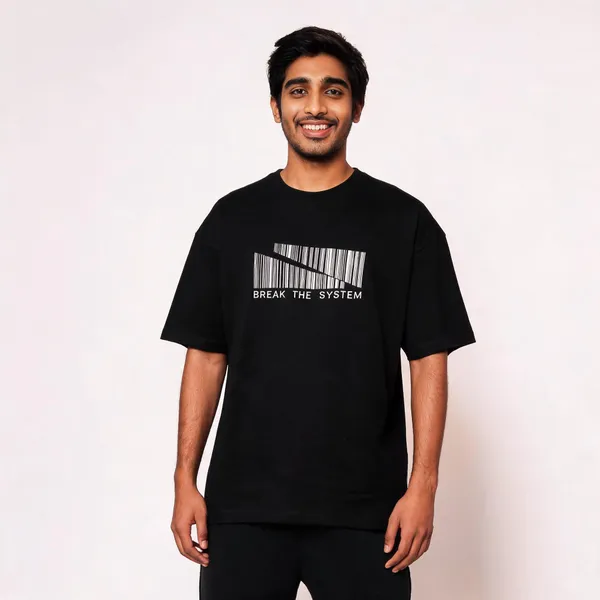 Black_Cotton-Lycra_Oversized_Graphic_Tee_For_Men