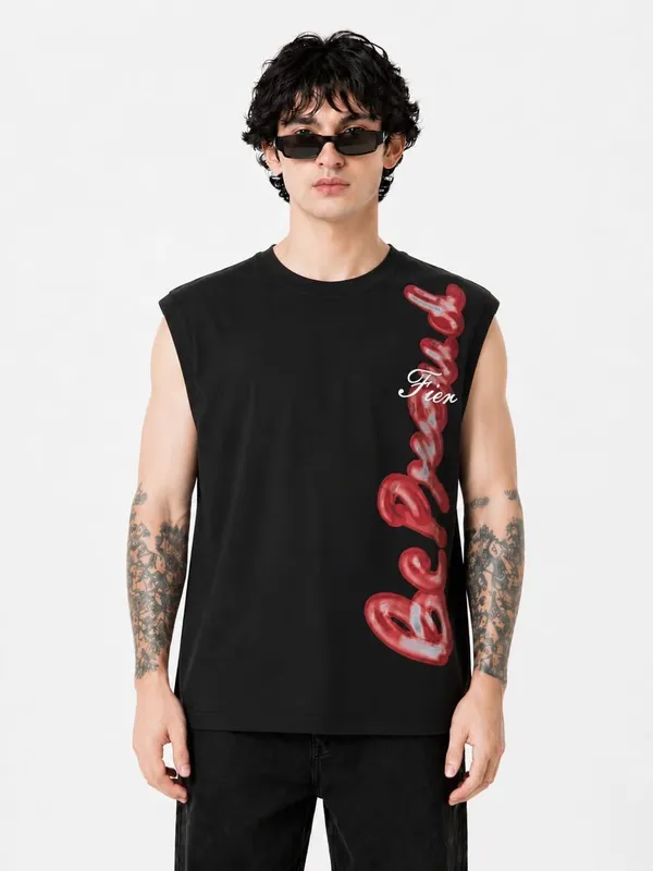 Black_Cotton-Lycra_Sleeveless_Oversized_Graphic_Tee_For_Men