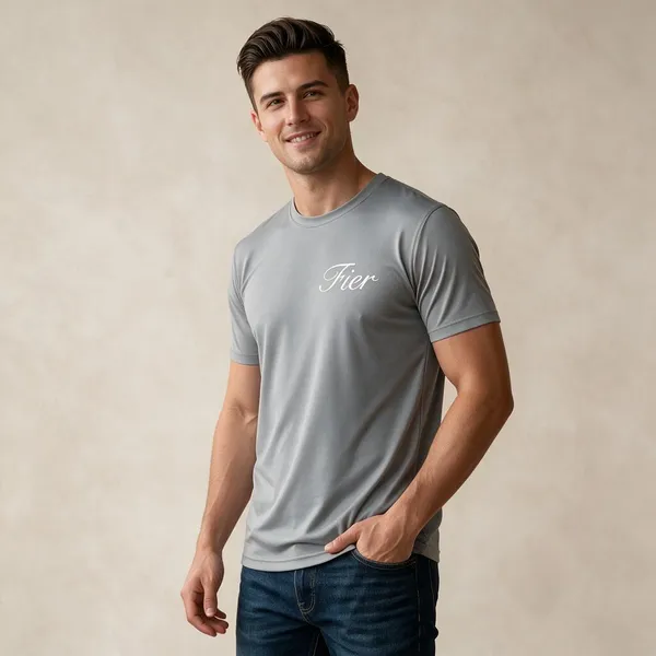 Grey_Polyester-Cotton_Crew_Neck_T-Shirt_For_Men