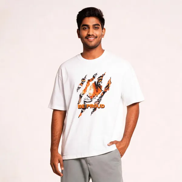 White_Cotton-Lycra_Oversized_Graphic_Tee_For_Men