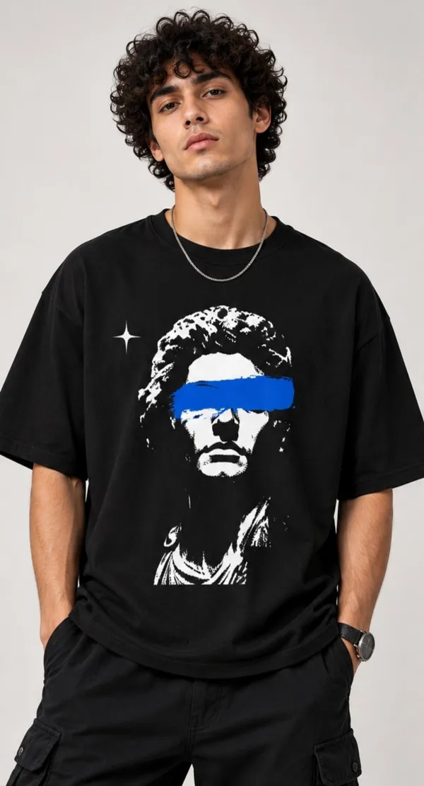 Black_Cotton-Lycra_Oversized_Graphic_Tee_For_Men