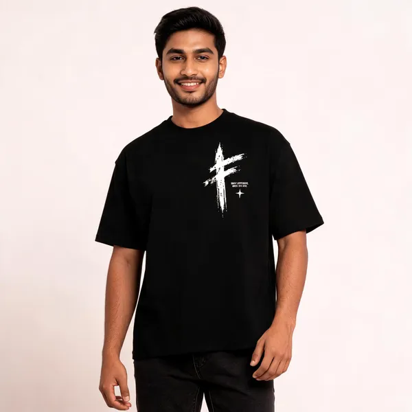 Black_Cotton-Lycra_Oversized_Graphic_Tee_For_Men
