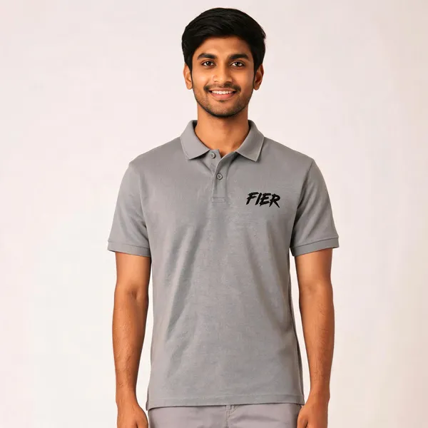 Grey_Polyester-Cotton_Regular_Fit_Polo_T-Shirt_For_Men