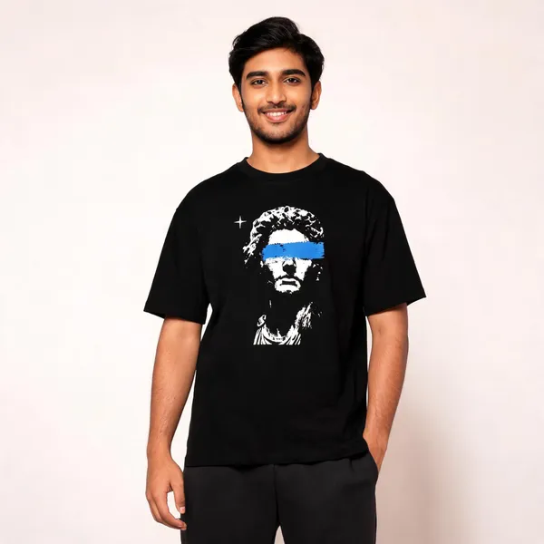 Black_Cotton-Lycra_Oversized_Graphic_Tee_For_Men