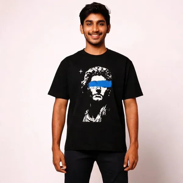 Black_Cotton-Lycra_Oversized_Graphic_Tee_For_Men