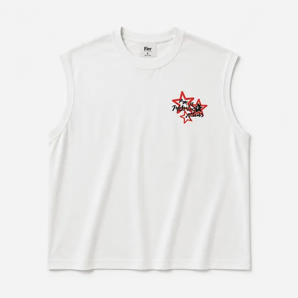 White_Cotton-Lycra_Sleeveless_Oversized_Graphic_Tee_For_Men