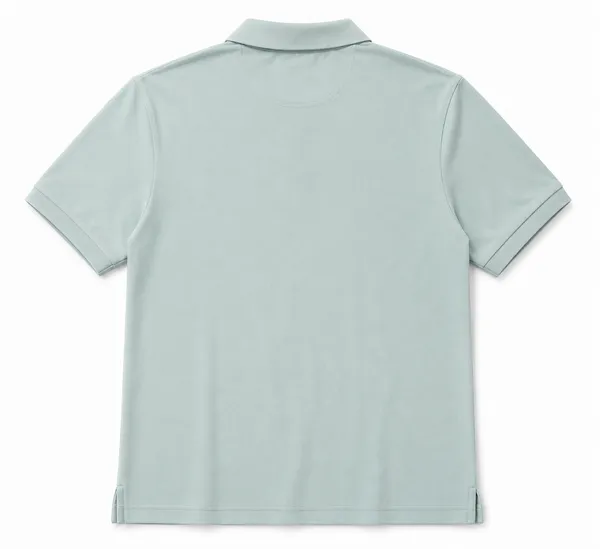 Sea_Green_Polyester-Cotton_Regular_Fit_Polo_T-Shirt_For_Men