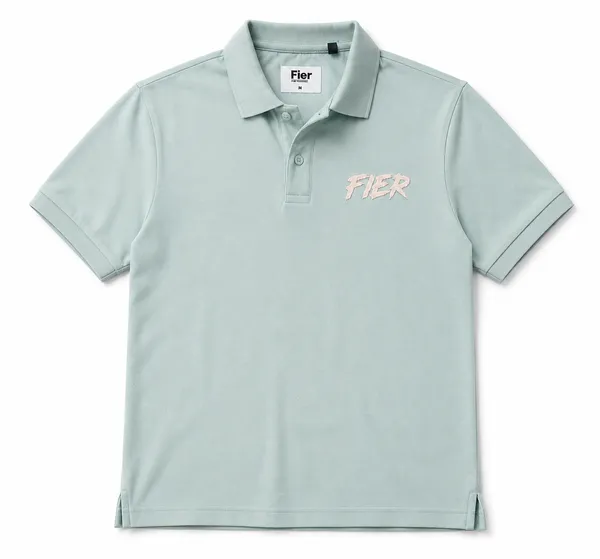 Sea_Green_Polyester-Cotton_Regular_Fit_Polo_T-Shirt_For_Men