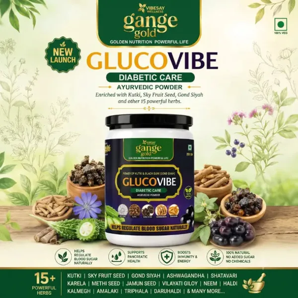 Vibesay_Gange_Gold_Glucovibe_Ayurvedic_Powder