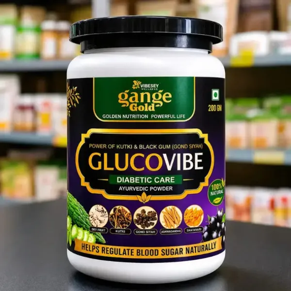 Vibesay_Gange_Gold_Glucovibe_Ayurvedic_Powder