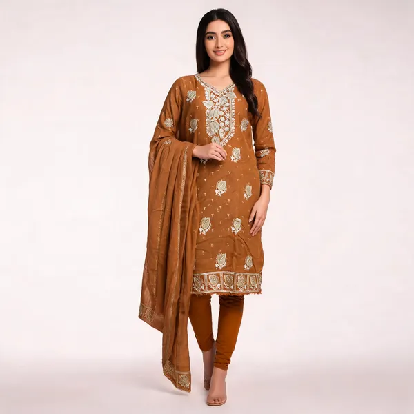 Mustard_Cotton_Floral_Embroidered_Unstitched_Suit_For_Women