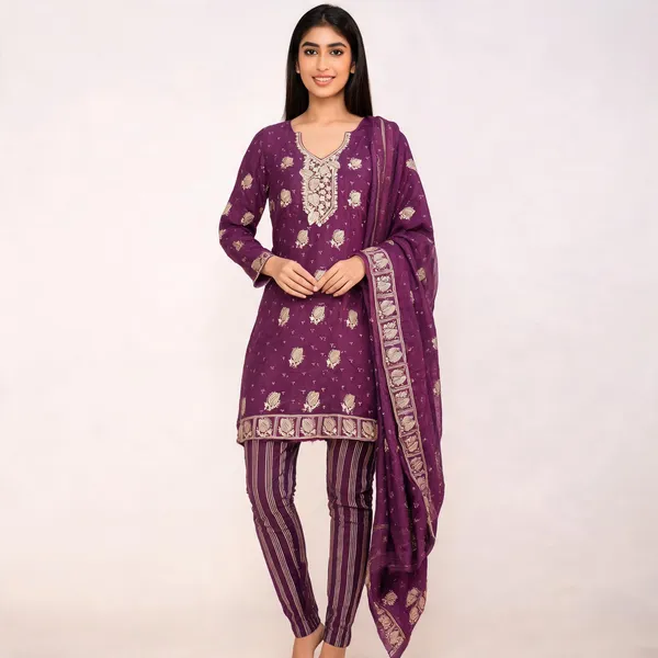 Purple_Cotton_Embroidered_Unstitched_Suit_With_Dupatta_For_Women