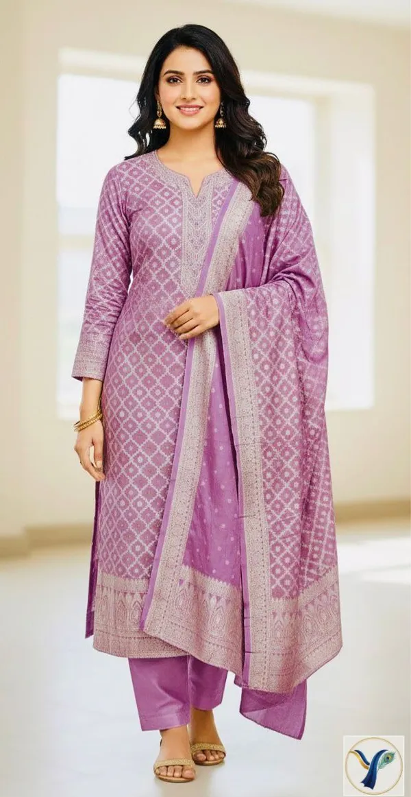 Mauve_Jacquard_Printed_Straight_Kurta_Palazzo_Set_For_Women