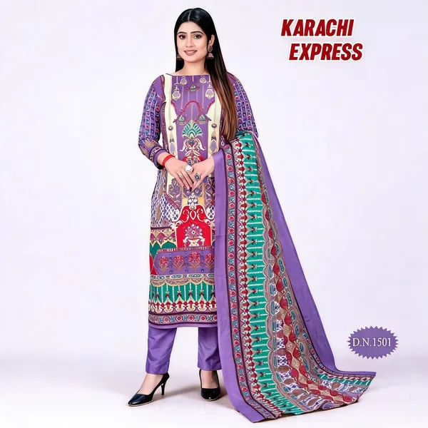 Purple_Cotton_Ethnic_Print_Unstitched_Suit_With_Dupatta_For_Women