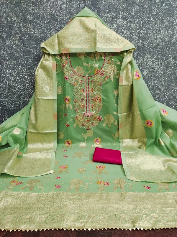 Green_Silk_Zari_Floral_Embroidered_Unstitched_Suit_For_Women