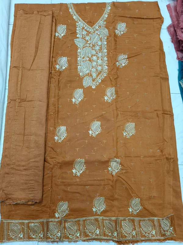 Mustard_Cotton_Floral_Embroidered_Unstitched_Suit_For_Women
