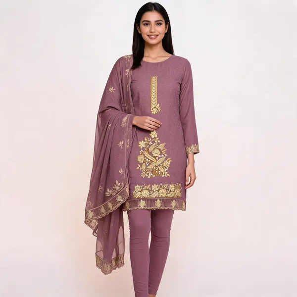 Mauve_Georgette_Zari_Embroidered_Unstitched_Suit_With_Dupatta_For_Women