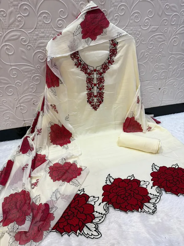 Cream_Cotton_Floral_Embroidered_Unstitched_Suit_For_Women