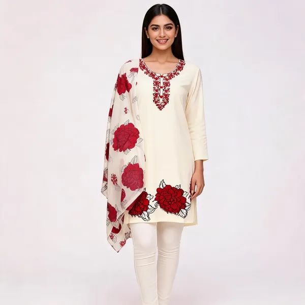 Cream_Cotton_Floral_Embroidered_Unstitched_Suit_For_Women