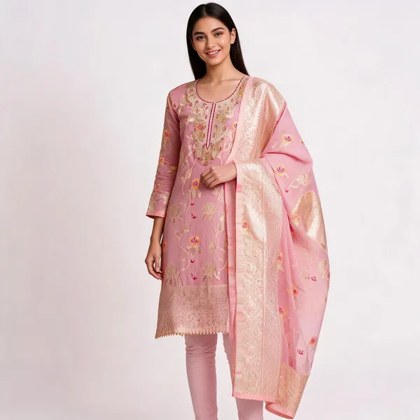 Pink_Silk_Blend_Embroidered_Unstitched_Suit_With_Dupatta_For_Women