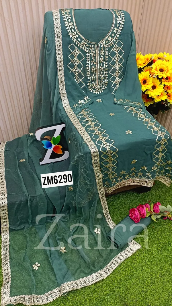 Blue_Georgette_Embroidered_Unstitched_Kurta_Fabric_For_Women