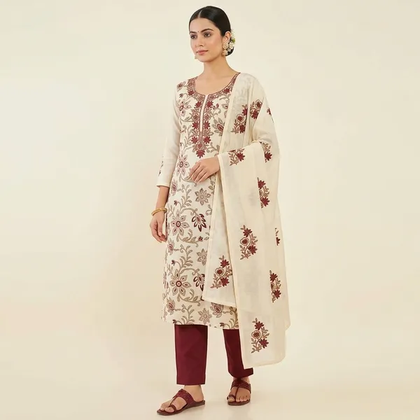 White_Modal_Muslin_Floral_Embroidered_Unstitched_Suit_Fabric_For_Women
