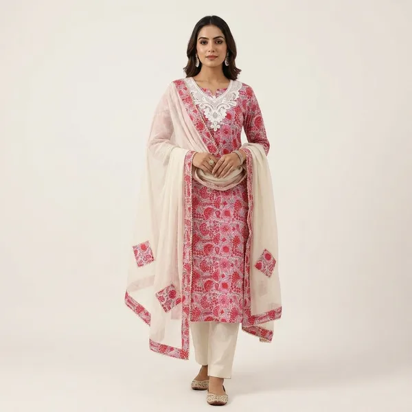 Pink_Cotton_Floral_Embroidered_Unstitched_Kurta_Fabric_For_Women