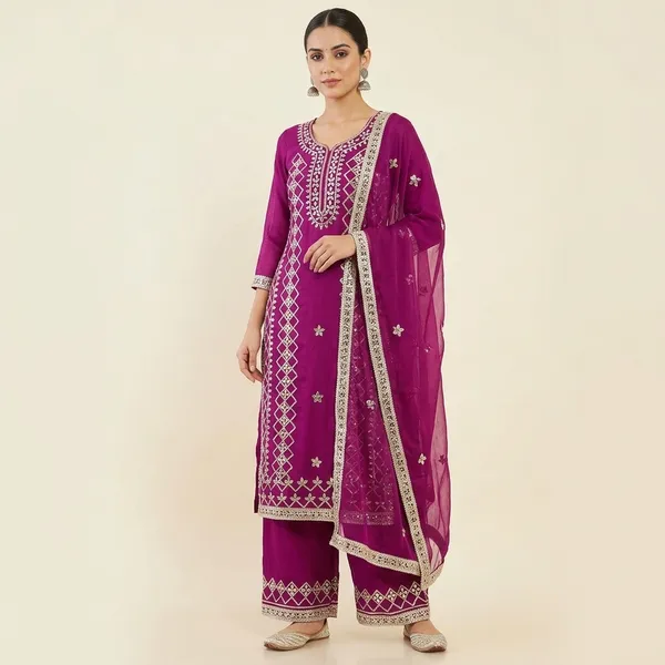 Purple_Georgette_Embroidered_Unstitched_Kurta_Fabric_For_Women