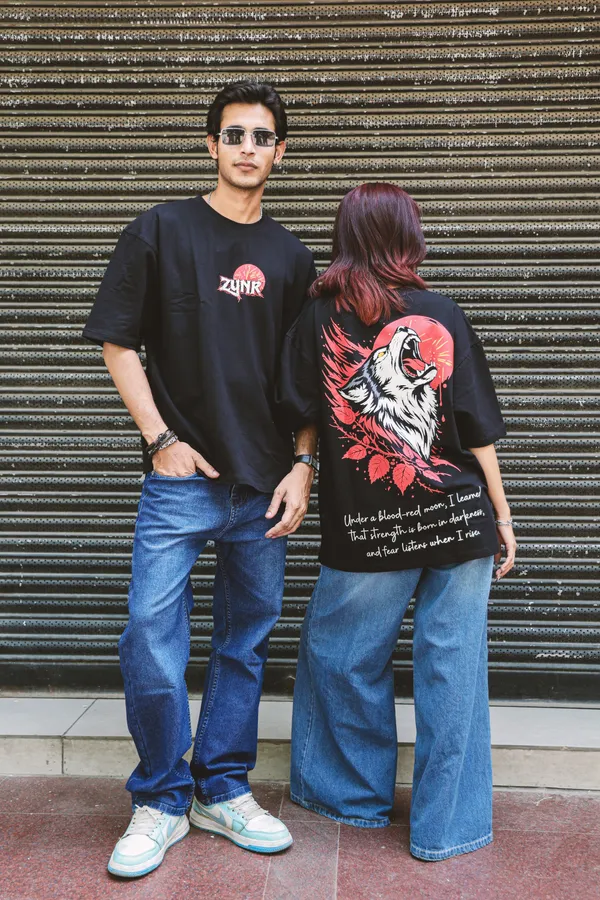 Black_Cotton_Oversized_Wolf_Print_T-Shirt_For_Unisex