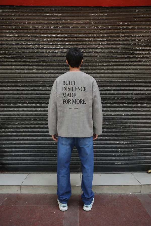 Grey_Corduroy_Oversized_Printed_Shirt_For_Unisex