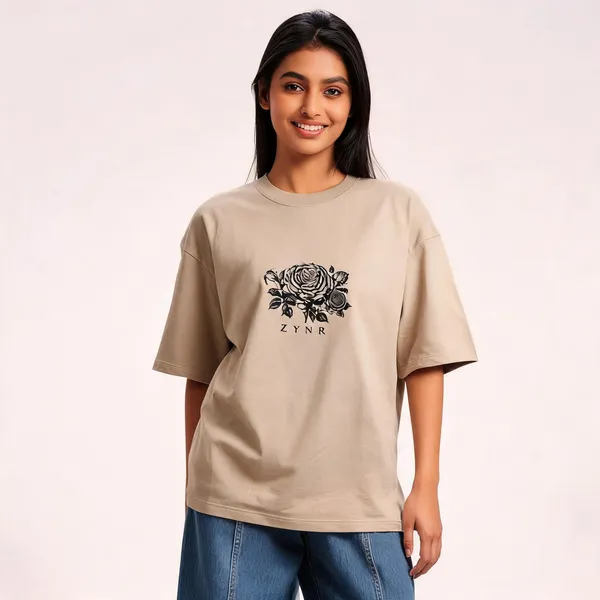 Beige_Cotton_Oversized_Graphic_Print_T-Shirt_For_Unisex