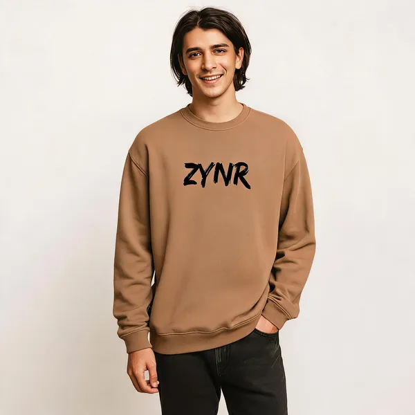 Beige_Cotton_Oversized_Phoenix_Print_Sweatshirt_For_Unisex